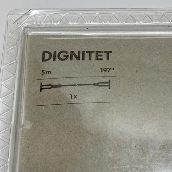 IKEA Dignitet Curtain Wire 600.752.95, Stainless Steel, 5m/197" Long New - Picture 4 of 9